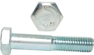 Autentyczny M10x40 Śruby łeb 6-kątny 5.8 ocynk DIN 931 2szt.